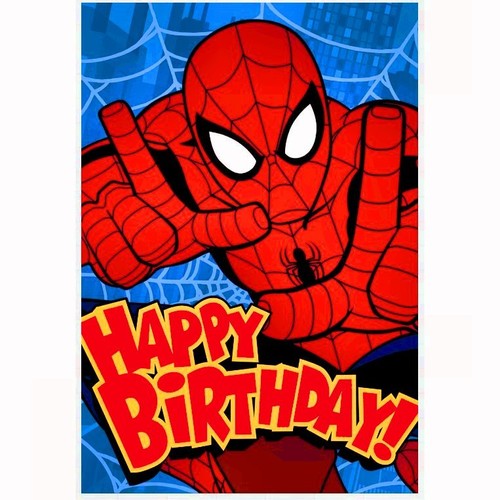 Hallmark Spiderman Joyeux Anniversaire Carte Avec Enveloppe Marvel Spider Man Ebay