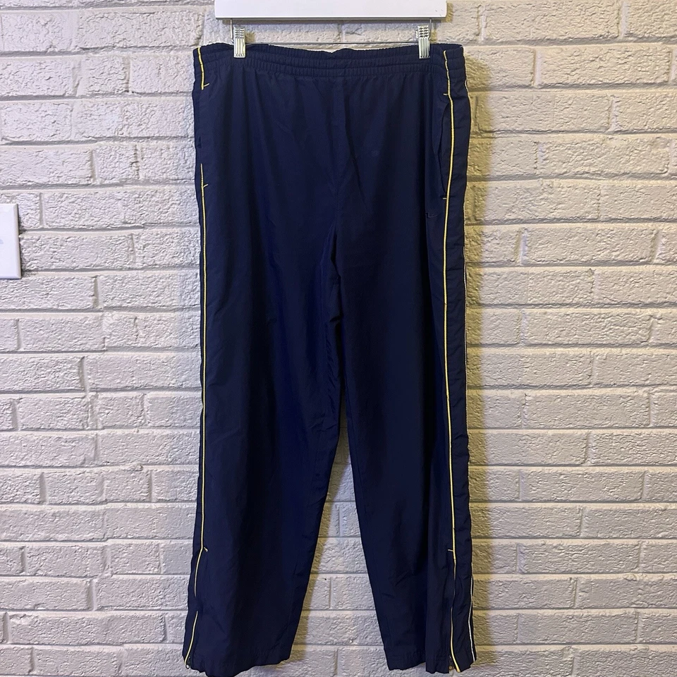 Pantalones de chándal vintage Nike años 90 Y2K azul marino blanco a rayas talla pequeña Foto 2 de 3