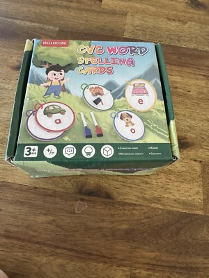 CVC Words Writing & Spelling Flash Cards Set For Kids Toddlers Learning Device