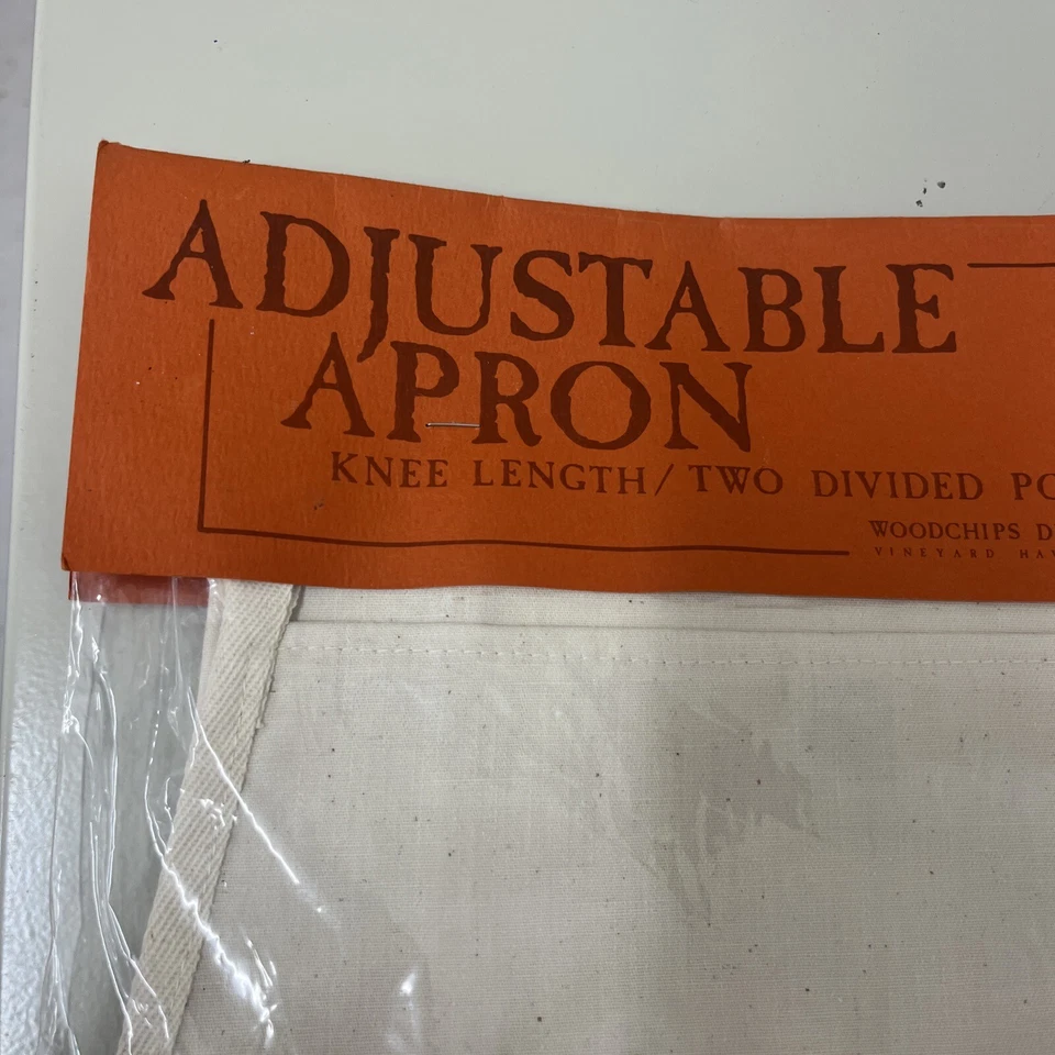 1981 VTG NOS CHINESE COOKING APRON Woodchips Designers Inc Vineyard Haven Mass - Image 2 of 4