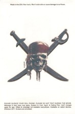 Lot of 5 - Pirates Of The Caribbean On Stranger Tides Temporary Tattoo Tattoos