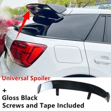 Modified Add-on Universal Gloss Blk Roof Spoiler Rear Trunk Window Top Lip Wing Modified Add-on Universal Gloss Blk Roof Spoiler Rear Trunk Window Top Lip Wing