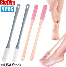 4pcs Toe Space Cleaning Brush Shower Foot Scrubber Long Handle Silicone Brush US