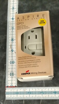 Cooper Aspire Design System GFCI Desert Sand 9566DS