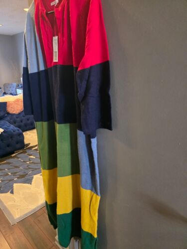 NWT FRANCES VALENTINE COLORBLOCK ANGORA DRESS SIZE 1X - Picture 4 of 8