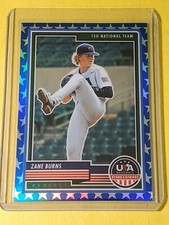 Zane Burns 2023 USA Stars & Stripes 15U National Team Blue Prizm 29/75 #23