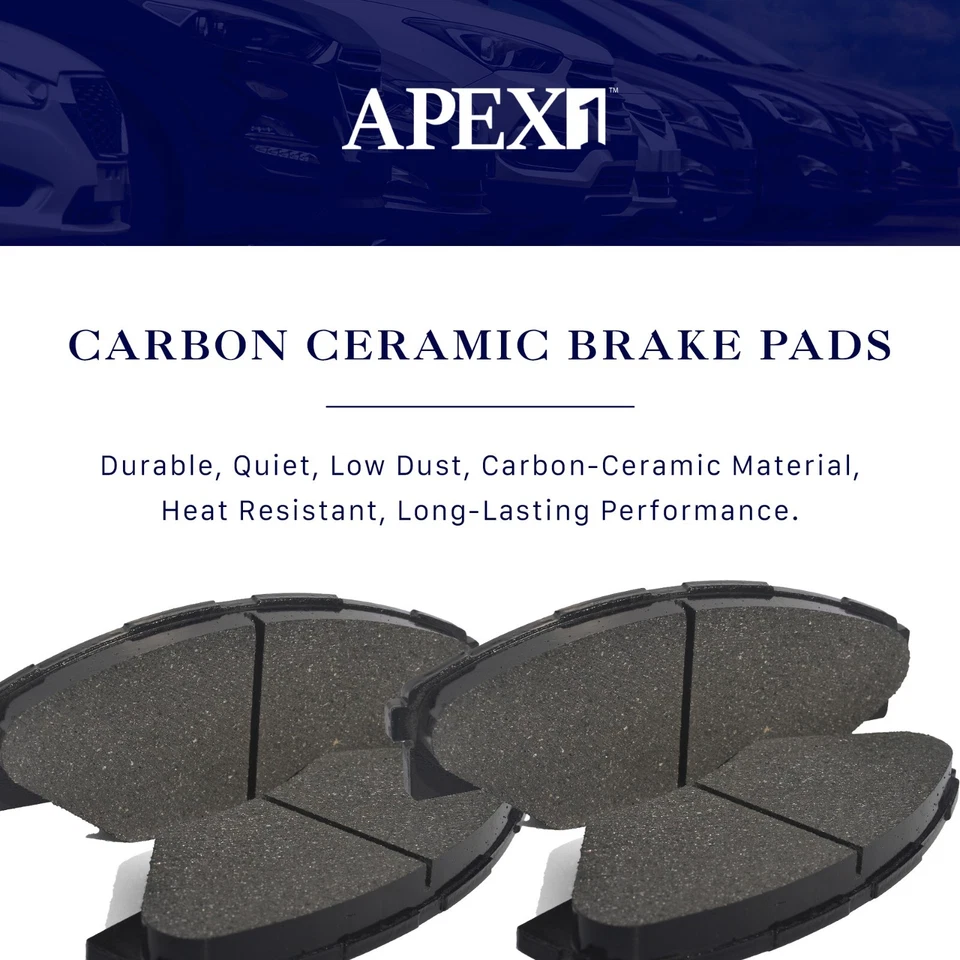 Front Brake Rotors + Ceramic Pads for 2005-2012 Ford Escape Mazda Tribute - Image 4 of 4