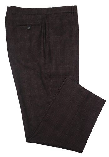 Ermenegildo Zegna Mens Green Wool Silk Blend Flat Front Dress