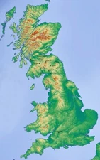 Great Britain England TOPO GPS Map for Garmin Devices