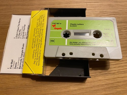 BLONDIE "PLASTIC LETTERS" 1970´S CHRYSALIS RECORDS GERMAN MUSIC CASSETTE TAPE - Picture 2 of 24