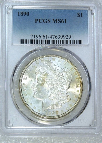 1890 P Morgan Silver Dollar PCGS MS61 Bright & Frosty PQ! Just Graded #E311C