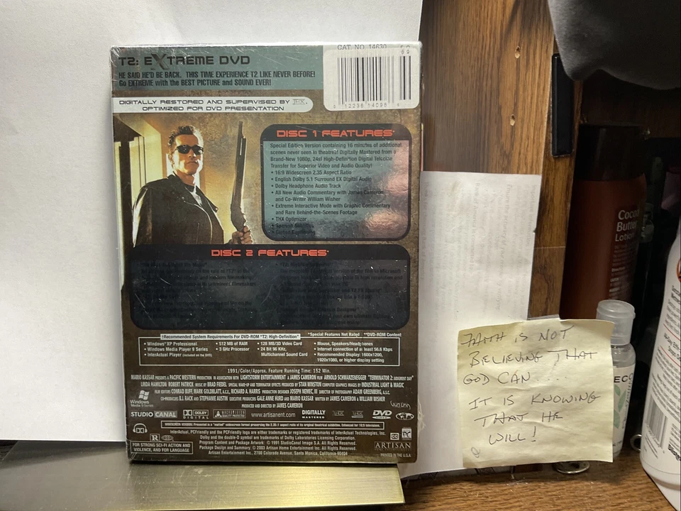 BRAND NEW! “TERMINATOR 2” ARNOLD SCHWARZENEGGER T2:EXTREME DVD UNOPENED 2003 NEW - Image 2 of 4