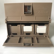 Lot of 2 - Vintage Gaf Anscomatic Stacking Tray Drawer 240 Total Slide Capacity