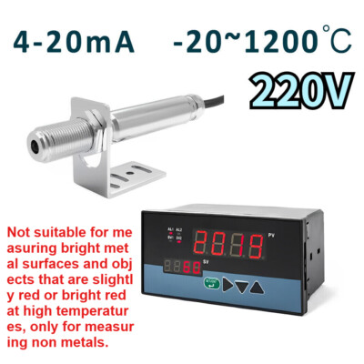 Infrared Thermometer Sensor Industrial Temperature Controller Non-contact 220V