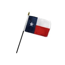 Texas 4x6in State Stick Flag - Mini USA Desk Flag Parade Classroom Decor