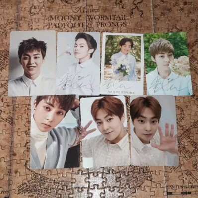 SET EXO Xiumin Season's Greetings Nature Republic Photocard PC Exist Brand New