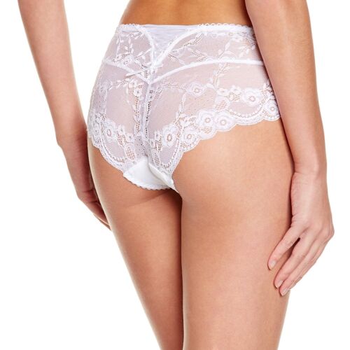 Vanity Fair European Collection "Antalya" Hipster Panties White Lace Ribbons NEW - Picture 1 of 2
