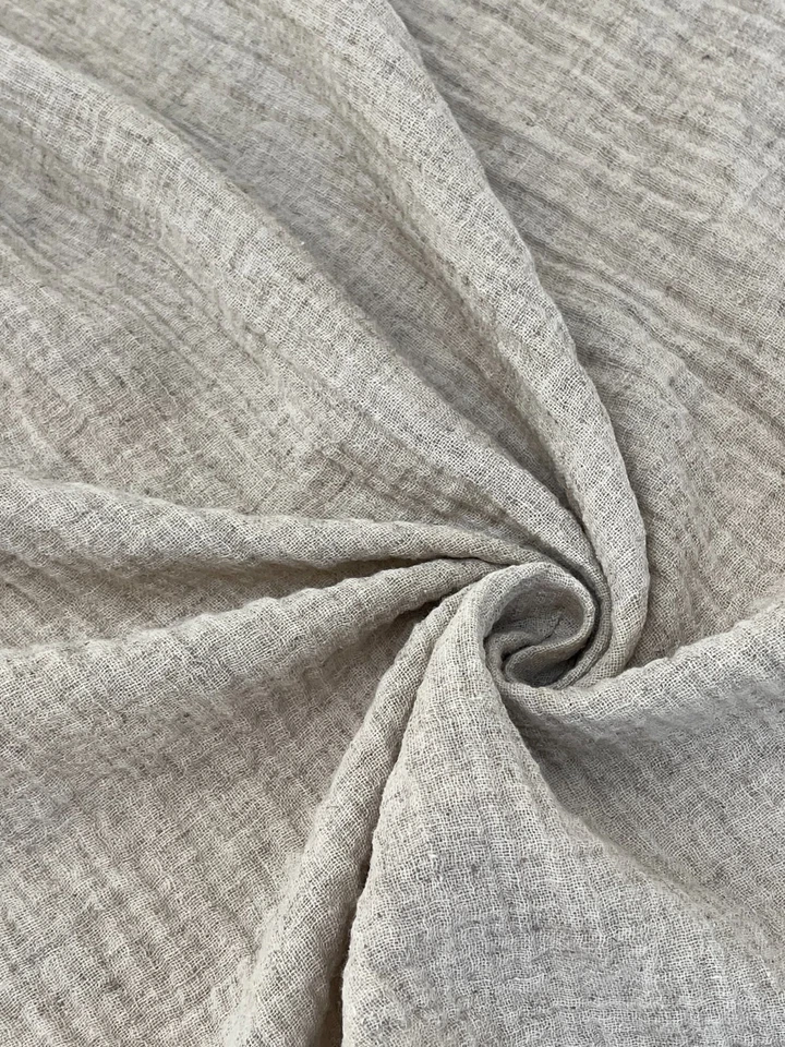 Muslin Fabric By 2 Meters- Organic Muslin Fabric - Linen Muslin Fabric- 2 Layer - Image 2 of 4