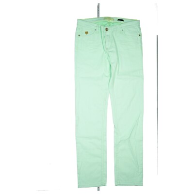 FUGA Felix Damen stretch Jeans Hose Slim Straight L W32 L32 neon Mint Grün NEU