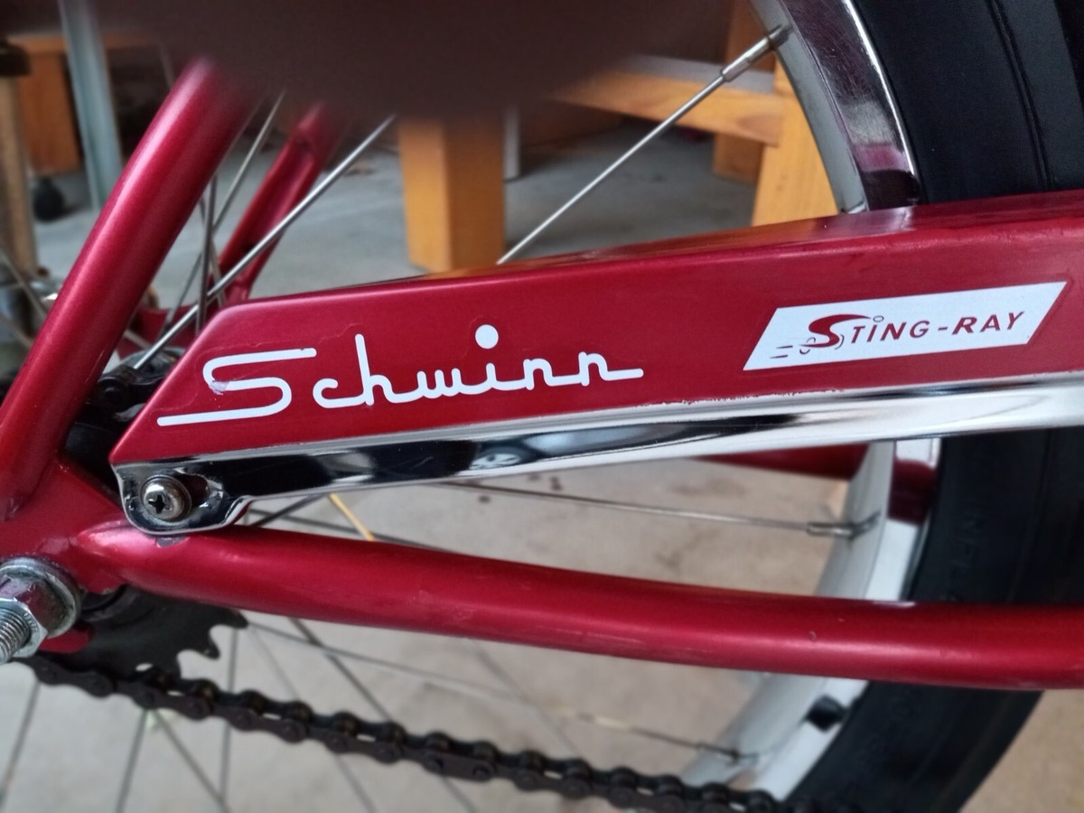 Schwinn Stingray Apple Krate Bicycle-1998 Reproduction RED | eBay
