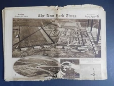 WWI Era Newspaper - New York Times - April 7 & Oct 27 1918 - 22 pgs.