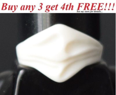  NEW Lego Minifig WHITE FACE MASK SCARF Ninja/Cowboy/Bandit Minifigure Bandana