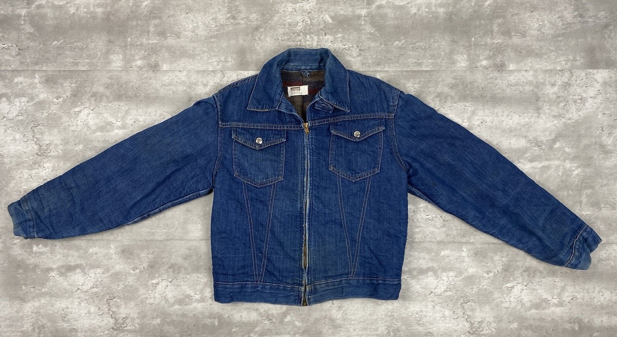 vintage MONTGOMERY WARD 101 DENIM JEAN BLANKET LINED JACKET vintage MONTGOMERY WARD 101 DENIM JEAN BLANKET LINED JACKET