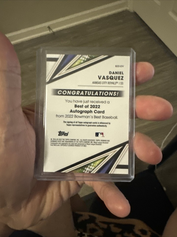2022 Bowmans Best DANIEL VASQUEZ Prospect Auto B22DV Kansas City
