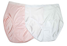 Breezies Set of 2 Nylon Microfiber Hi-Cut Panty, Basic Medium A287800