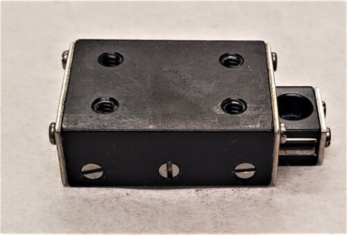 DEL-TRON RE-1 CROSSED ROLLER LINEAR SLIDE BALL ROLLER RAIL 1" TRAVEL - Picture 3 of 5