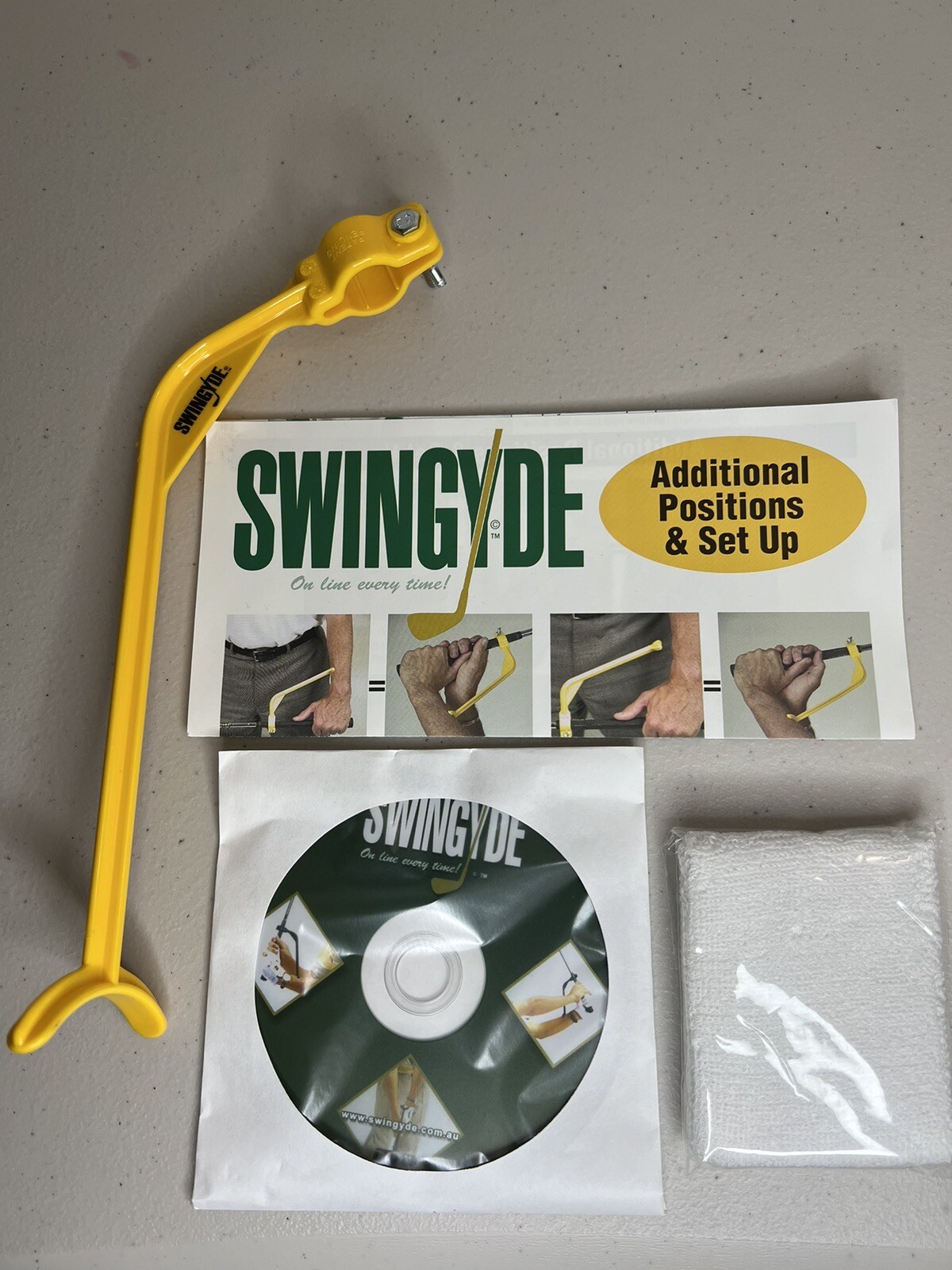 NEW Open Box Swingyde The Ultimate Golf Training Tool Full Kit DVD Swing Trainer eBay