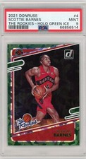 2021-22 Donruss The Rookies Holo Green Ice #4 Scottie Barnes RC PSA 9 MINT (93)