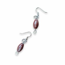 Football earrings, sports earrings, dangle earrings, sports jewelry for her
