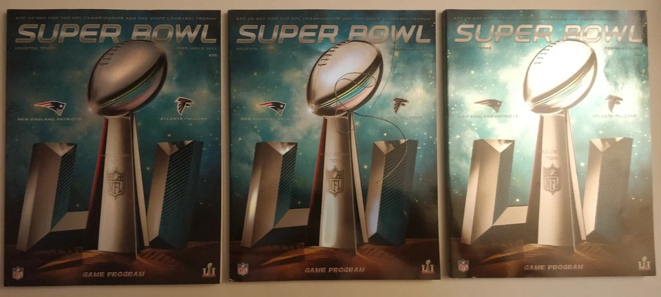 PROGRAMA OFICIAL SUPER BOWL LI DE LA NFL - PATRIOTAS DE NUEVA INGLATERRA ATLANTA FALCONS 2017 Foto 4 de 4