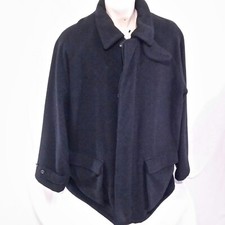 Vintage Polo Ralph Lauren Wool Pea Coat Chin Strap Jacket Overcoat Winter 90s XL