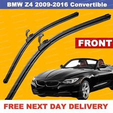 For BMW Z4 09-16 U-Hook Front Windscreen Aero Wiper Blades SET 22"20"