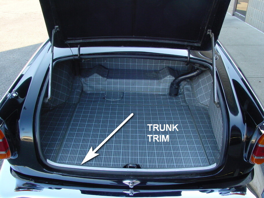 Maserati 3500GT door threshold or trunk(boot) original ribbed aluminum trim