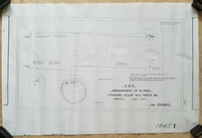GWR Arrangement of Blower Standard Boiler No12 Prefix WB 1947 Tech Drawing print
