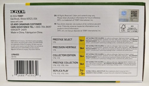 ERTL John Deere 6R 155 w/Singles FWA 2024 Farm Show Limited Edition 3,000 - 1:32 - Picture 6 of 7