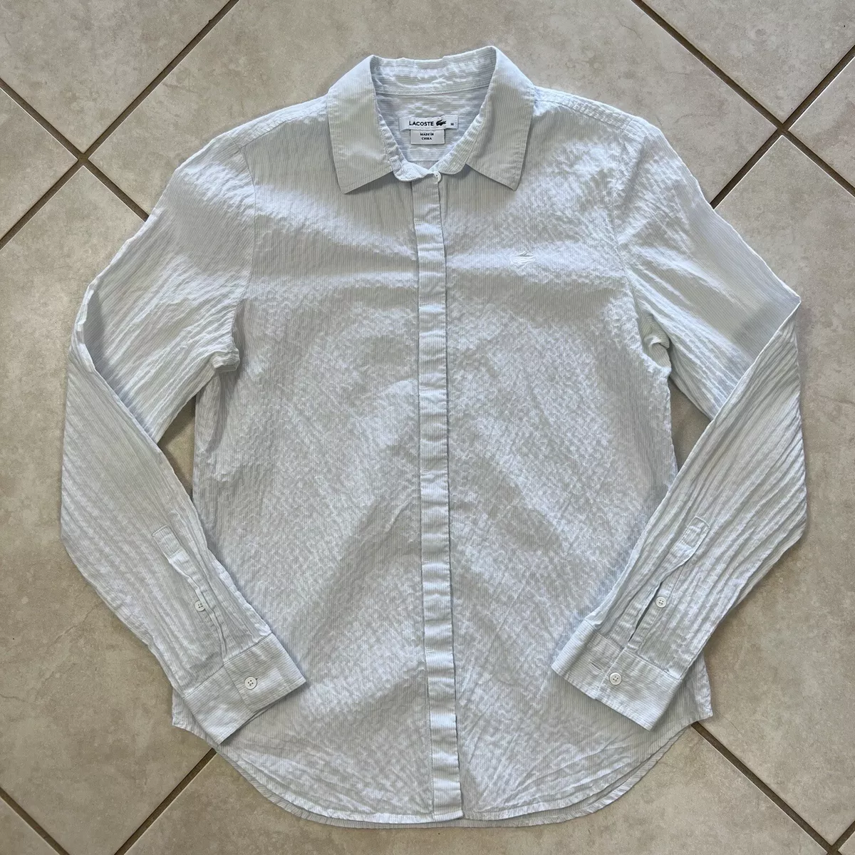 Lacoste women's long sleeve cheap shirt