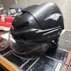 Mission Black Open Face Ice Hockey Helmet Large w/ Visor HECC ASTM Ventilated — photo 2