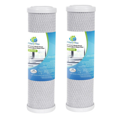 Cfs 2 Pack Carbon Block Water Filter Cartridge Compatible Rainsoft 21176 21179