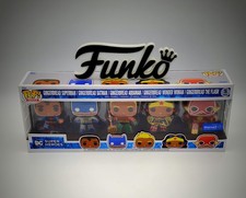 Funko Pop DC Gingerbread 5 Pack Superman Batman Flash Wonder Woman
