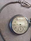 Elgin Fansy Dial 16s Grade 152 15j Pocket Watch With Fob Running  Sidewinder — photo 4