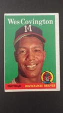 1958 Topps Baseball card # 140 Wes Covington  (G to VG)