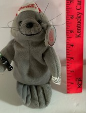 Coca Cola 1997 bean bag plush seal