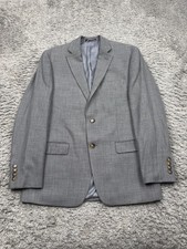 Ralph Lauren Blazer Men 40R Gray Linen Blend Sports Coat Career Casual Jacket
