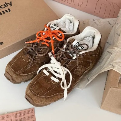 Miu Miu x New Balance 530 Sneakers 43 Brown Suede | eBay