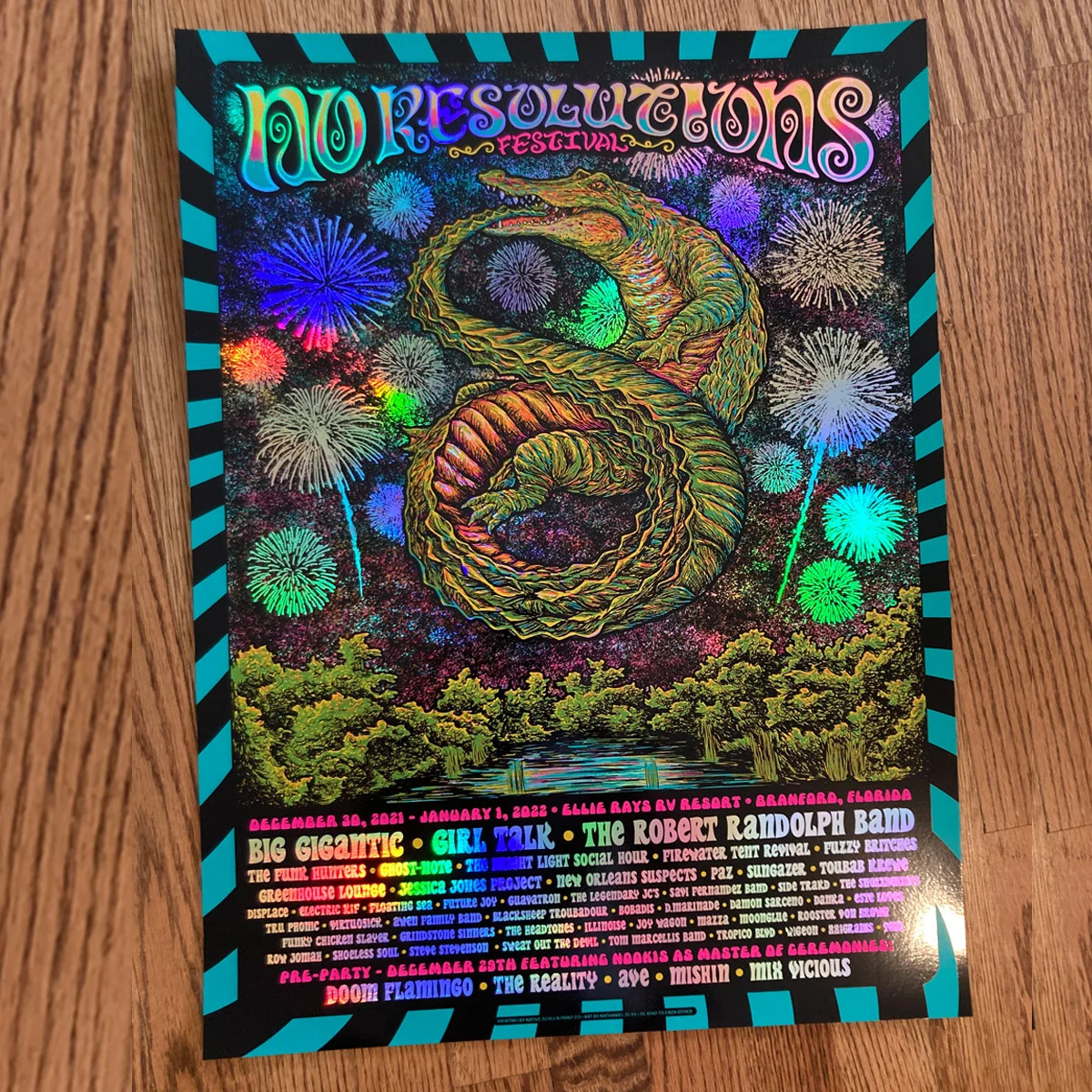 No Resolutions Music Festival Big Gigantic Girl Talk Foil Branford 2022