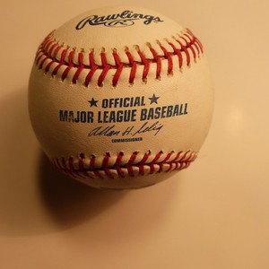 Rawlings Bud Selig MLB game used ball